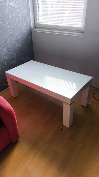 Stolik stół biały połysk HUBERTUS