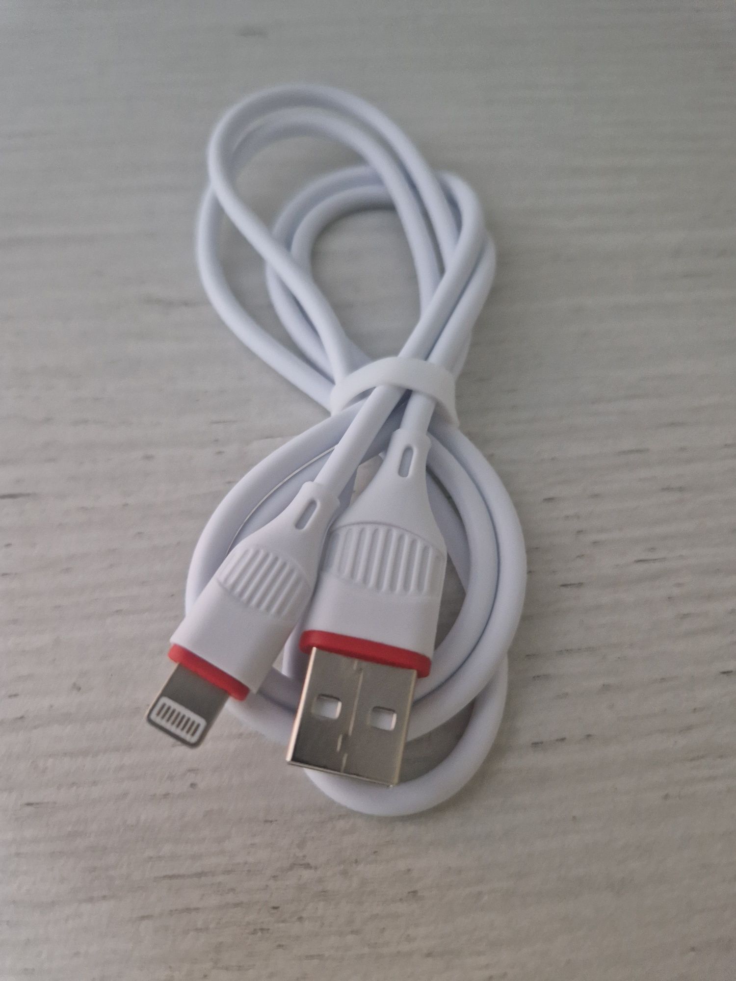 Borofone Kabel BX25 Powerful - USB na Lightning - 2,4A 1 metr biały