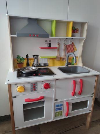 Kuchnia kuchenka drewniana dla dziecka zabawka dzien dziecka