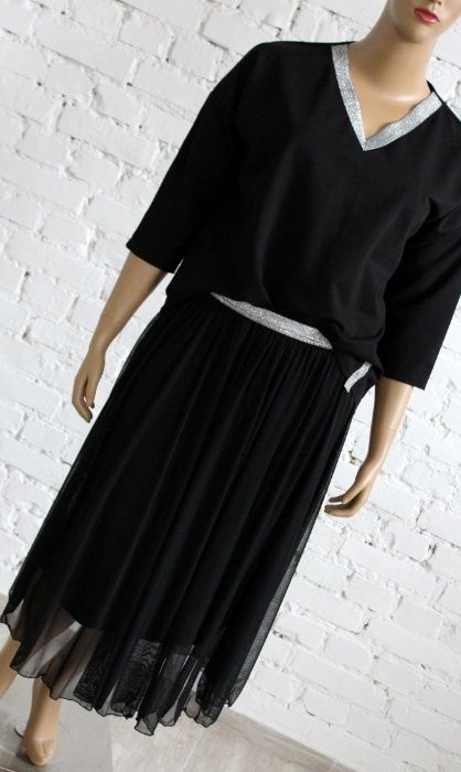 Świetna bluza ze srebrem r.3XL 44/46/48 ideał