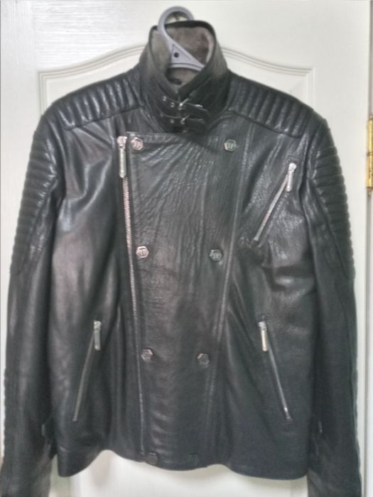 Куртка кожанная новая PHILIPP PLEIN ( возможен обмен )