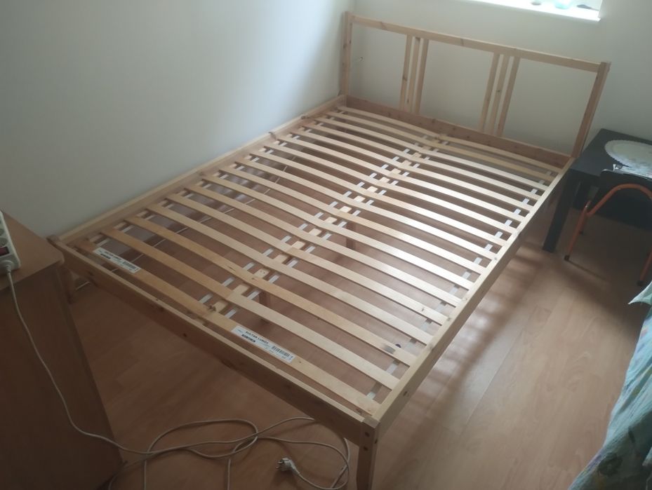 Łóżko drewniane Ikea fjelsse 140x200