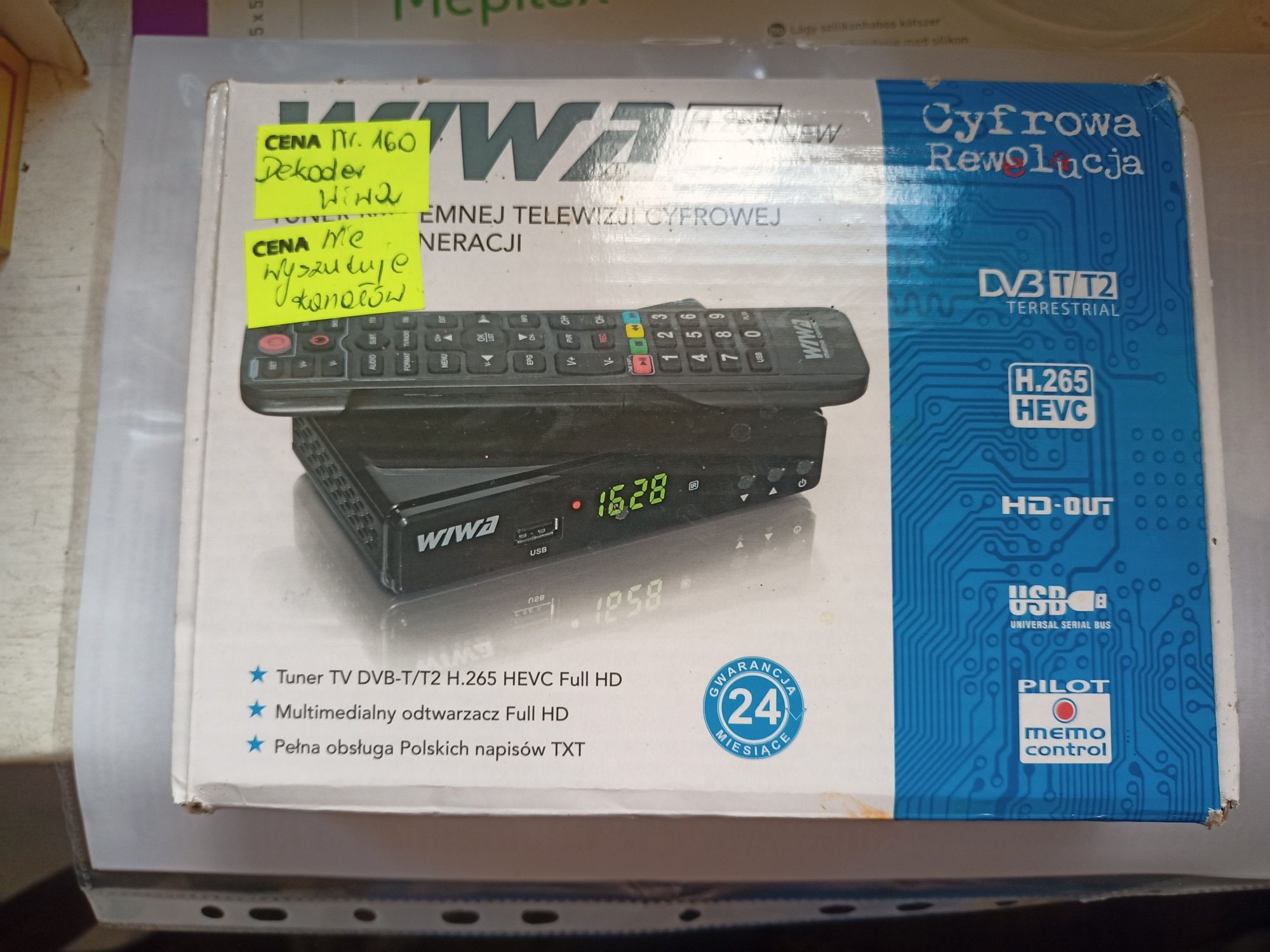 Dekoder DVB-T WIWA na gwarancji