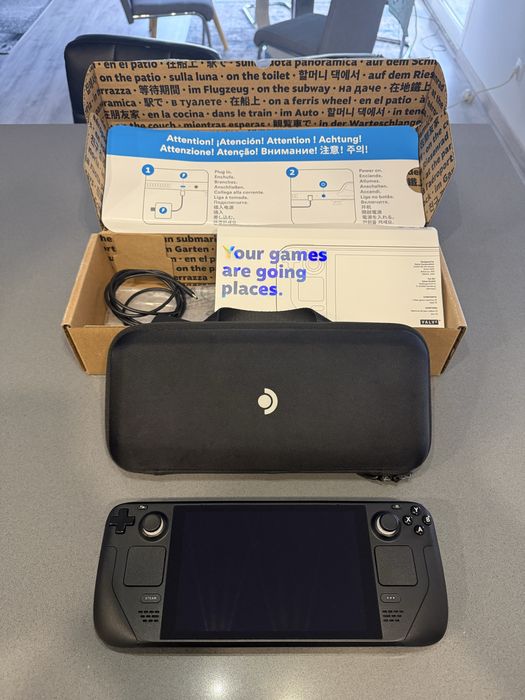 Steam Deck 64GB + Cartão 256GB + Mala Original – Tudo em Ótimo Estado