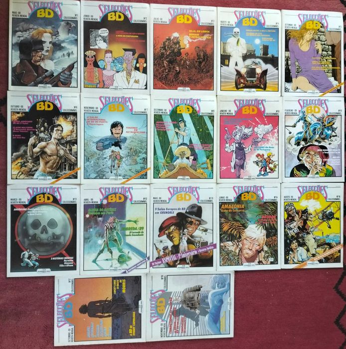 Selecções da BD - 1ª Série 17 revistas. Bom estado.