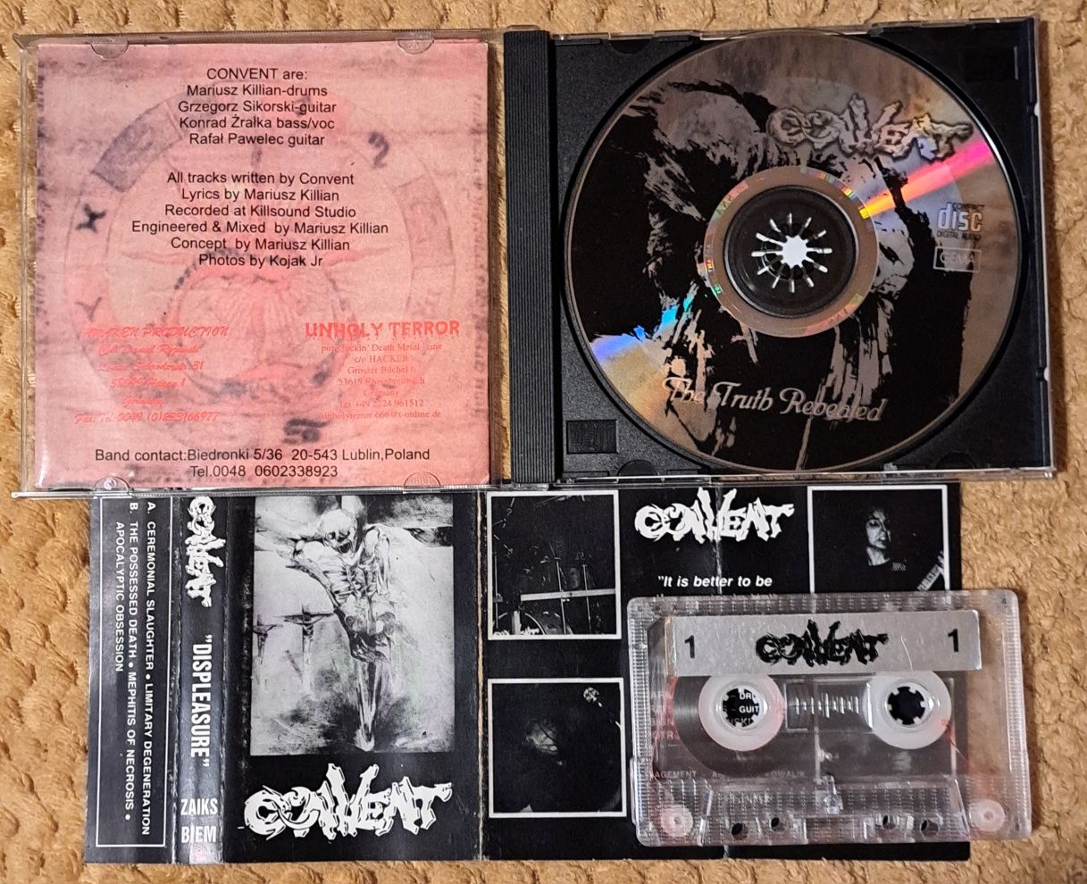 CONVENT  kaseta i plyta CD + MC Polski Death Metal Rare