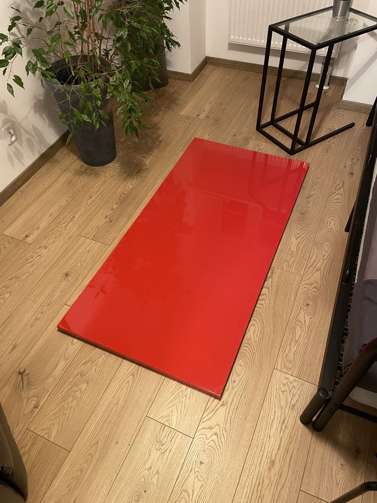 Czerwone biurko 160x80 IKEA