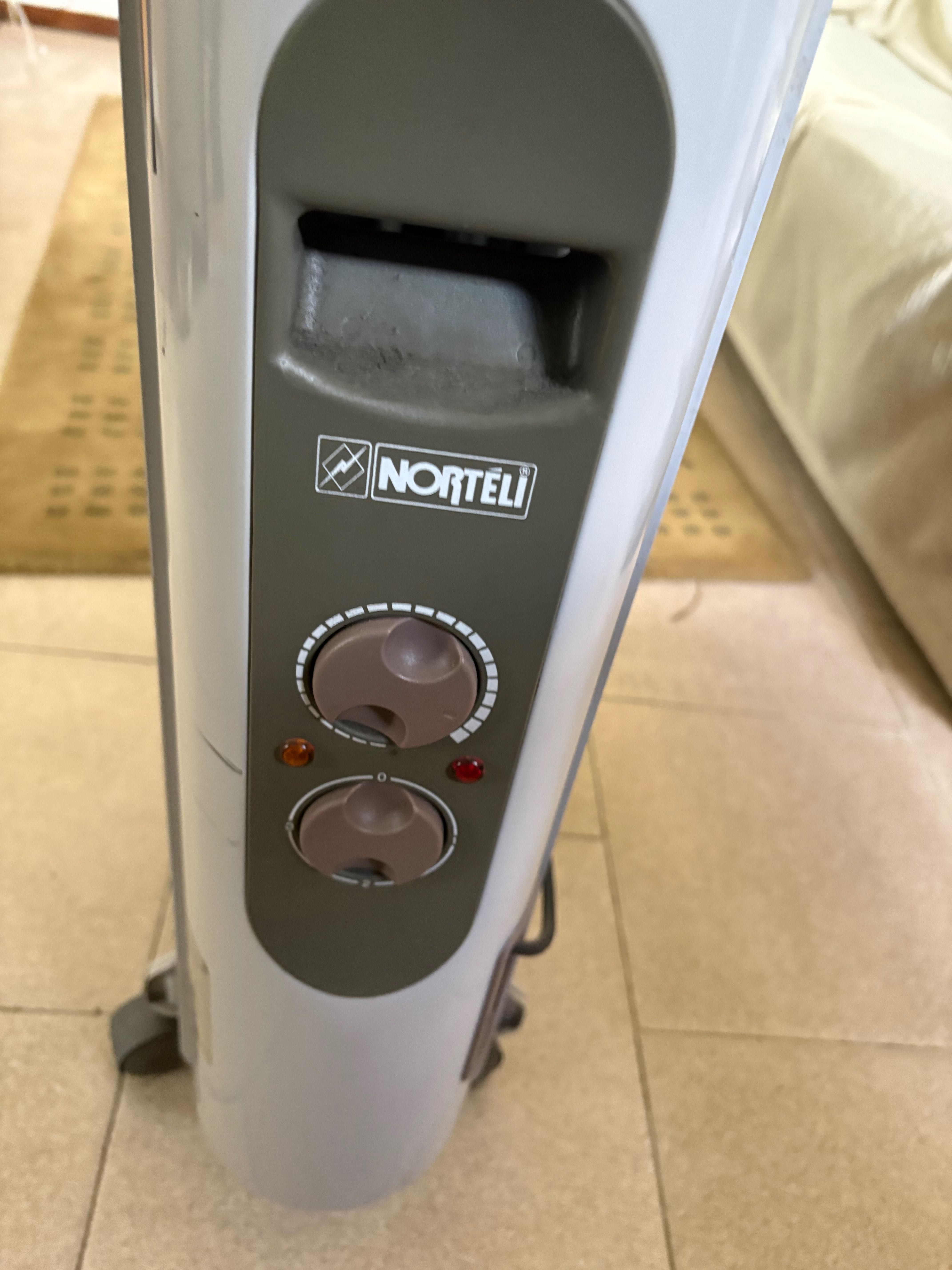Aquecedor 1500w a funcionar