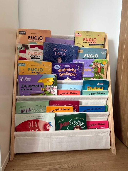Regał na Książki Montessori – Drewniany Organizer 6 Półek NOWY