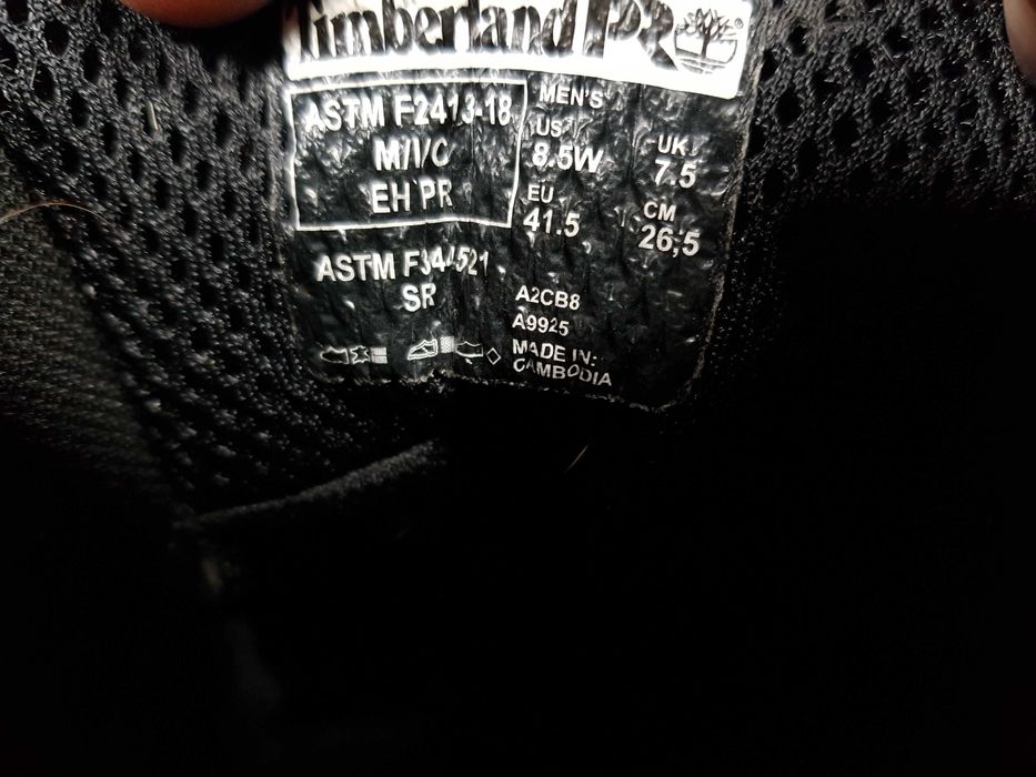Buty robocze TIMBERLAND rozm 41,5 wkł 27,5 cm S3