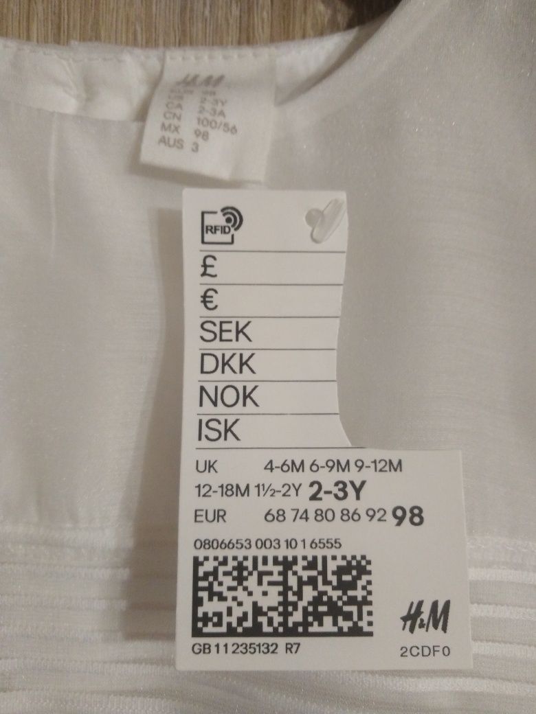 Nowa sukienka H&M r. 98 cm