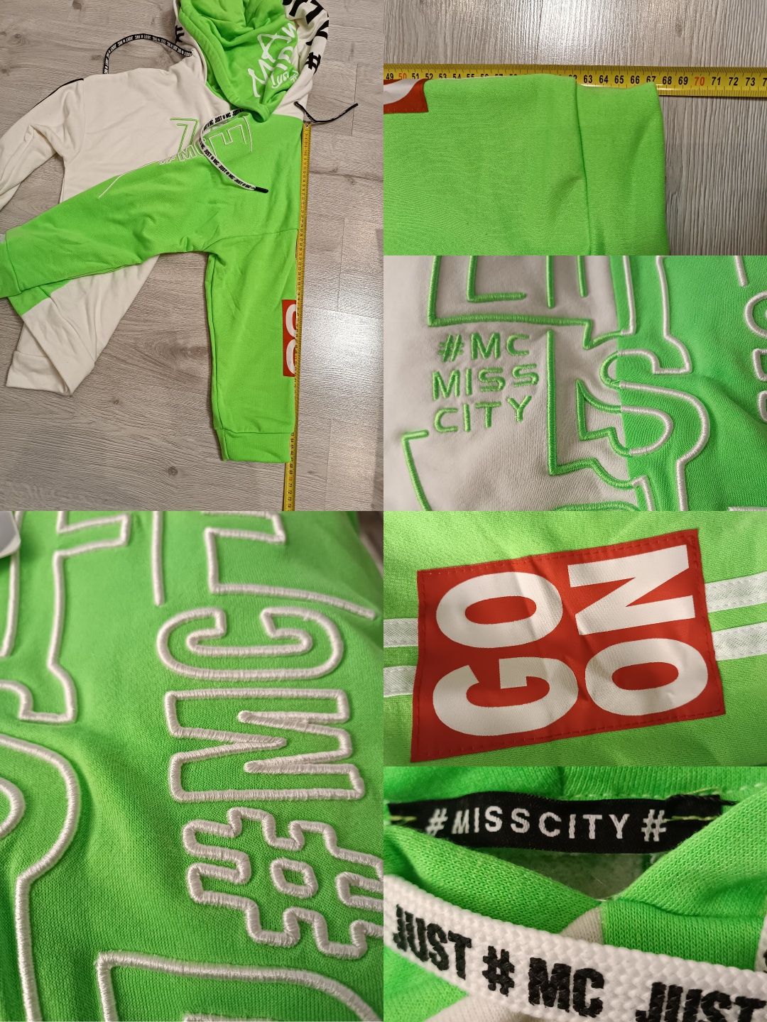 Bluza Miss City podwójny kaptur rozmiar uni oversize na S M L XL XXL