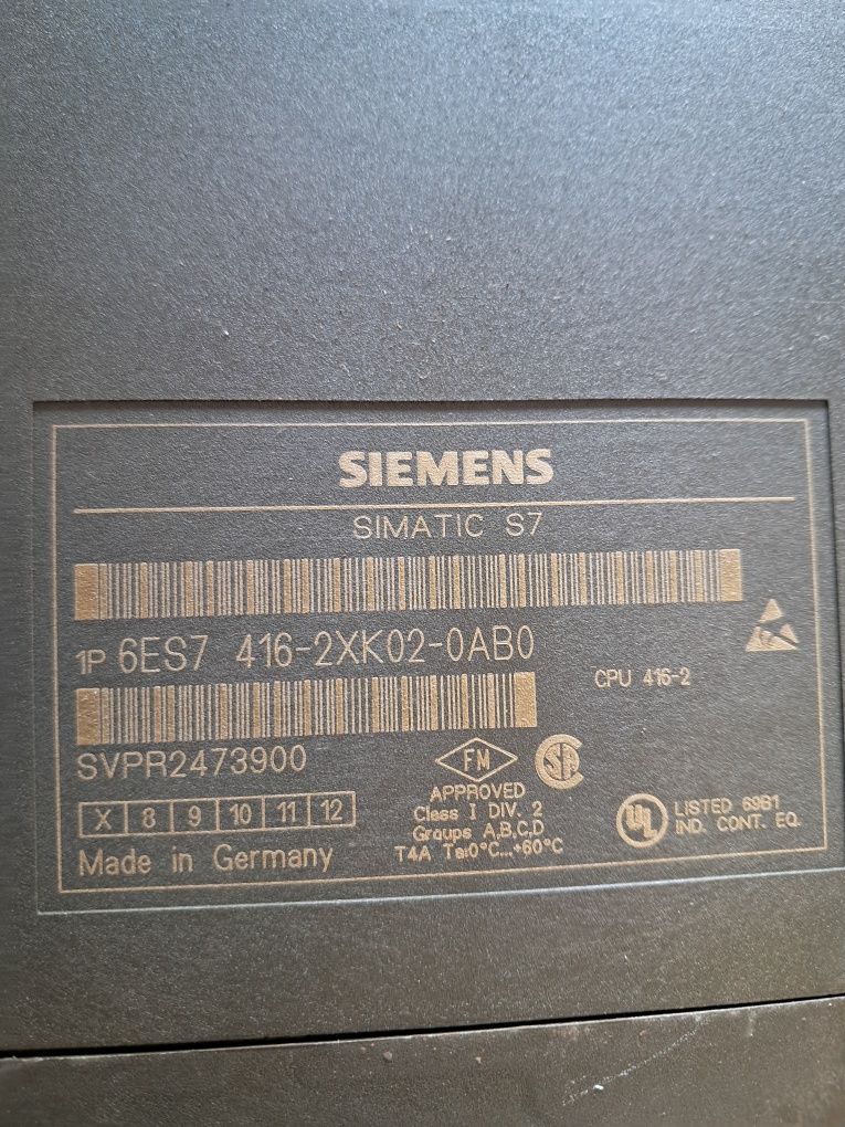 Siemens simatic S7-400 cpu416-2 6ES7416-2XK02-0AB0 zestaw cały Rack