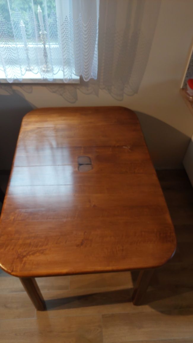 Stół drewniany do jadalni kuchni starodawny vintage