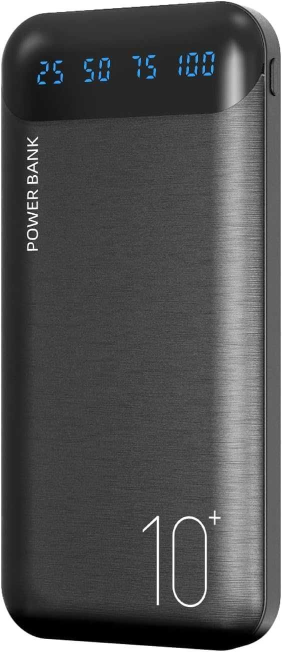 Power Bank 10 000 mAh 2 wyjściami USB 2.4 A i wejściem USB C [2350]