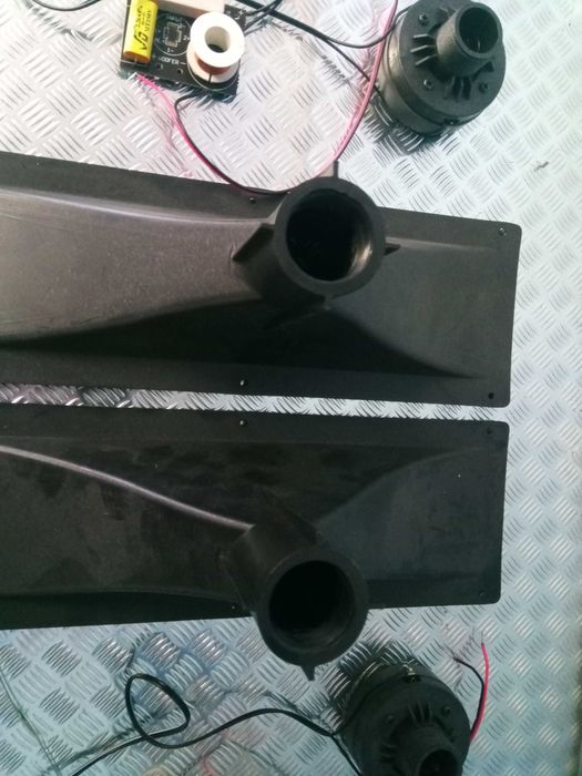 Zestaw driver + horm 100w 8ohm 2szt