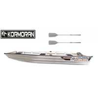 Łódź Aluminiowa SM400 Kormoran Łódka płaskodenna wędkarska