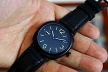 Nowy Duży Masywny Zegarek Styl Wojskowy / Military 45mm czarne PVD