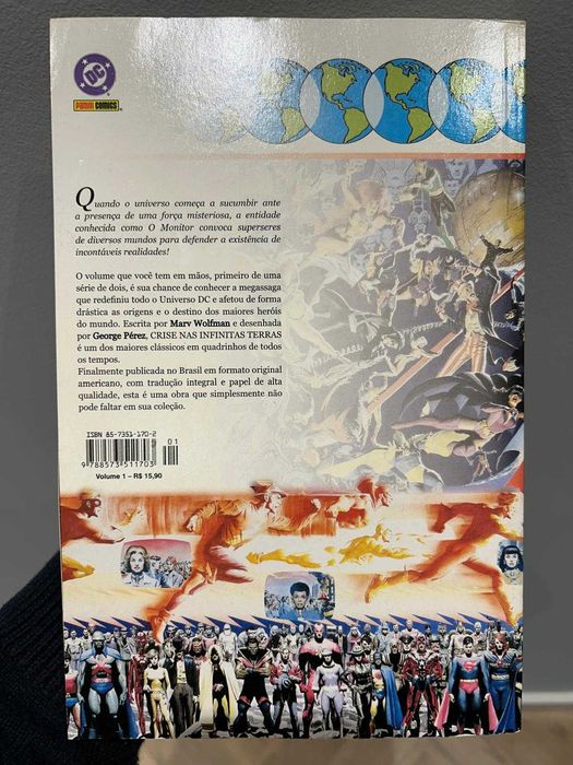 BD DC Comics - Crise Nas Infinitas Terras