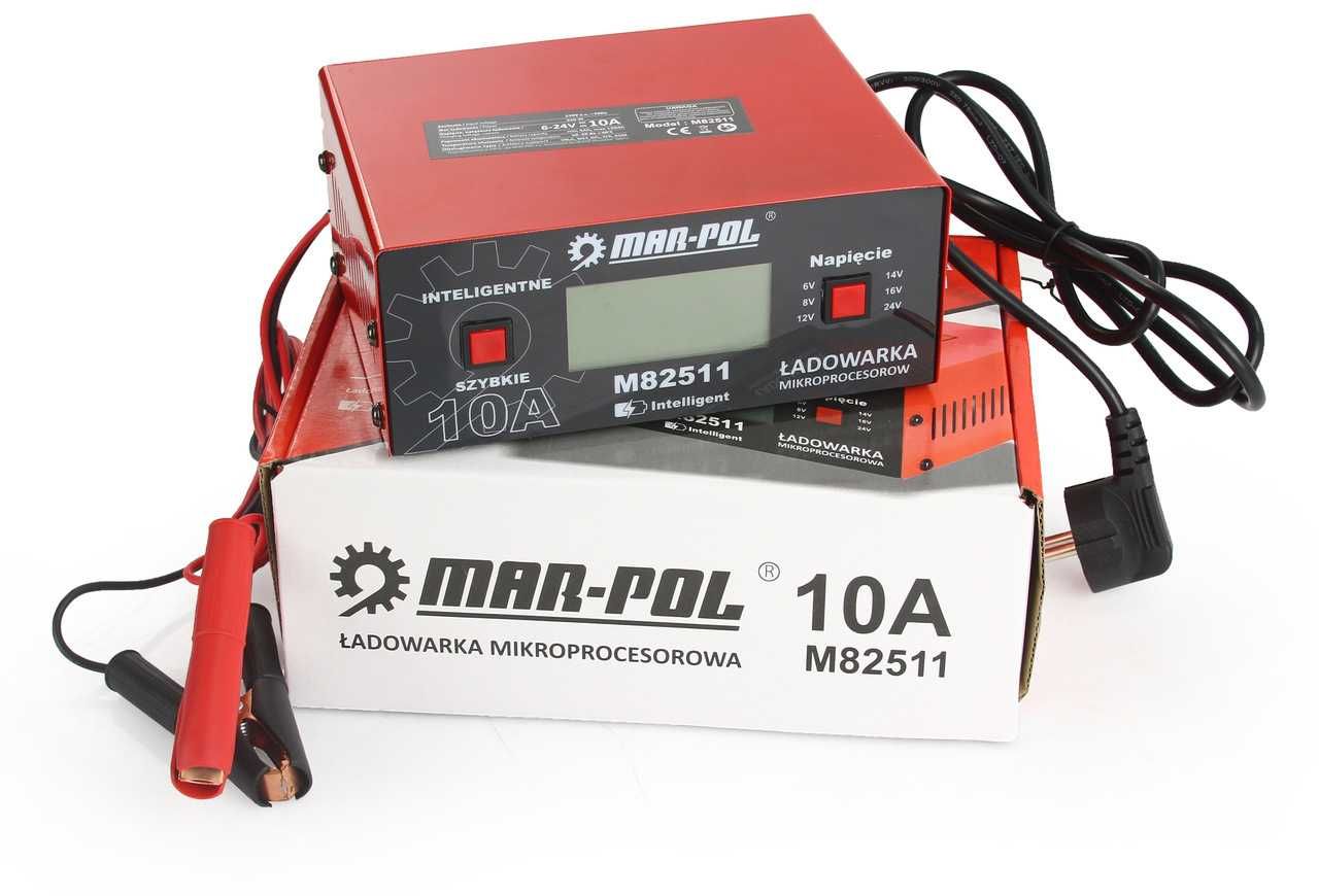 Prostownik mikroprocesowy 6-24V ładowarka samochodowa 10A