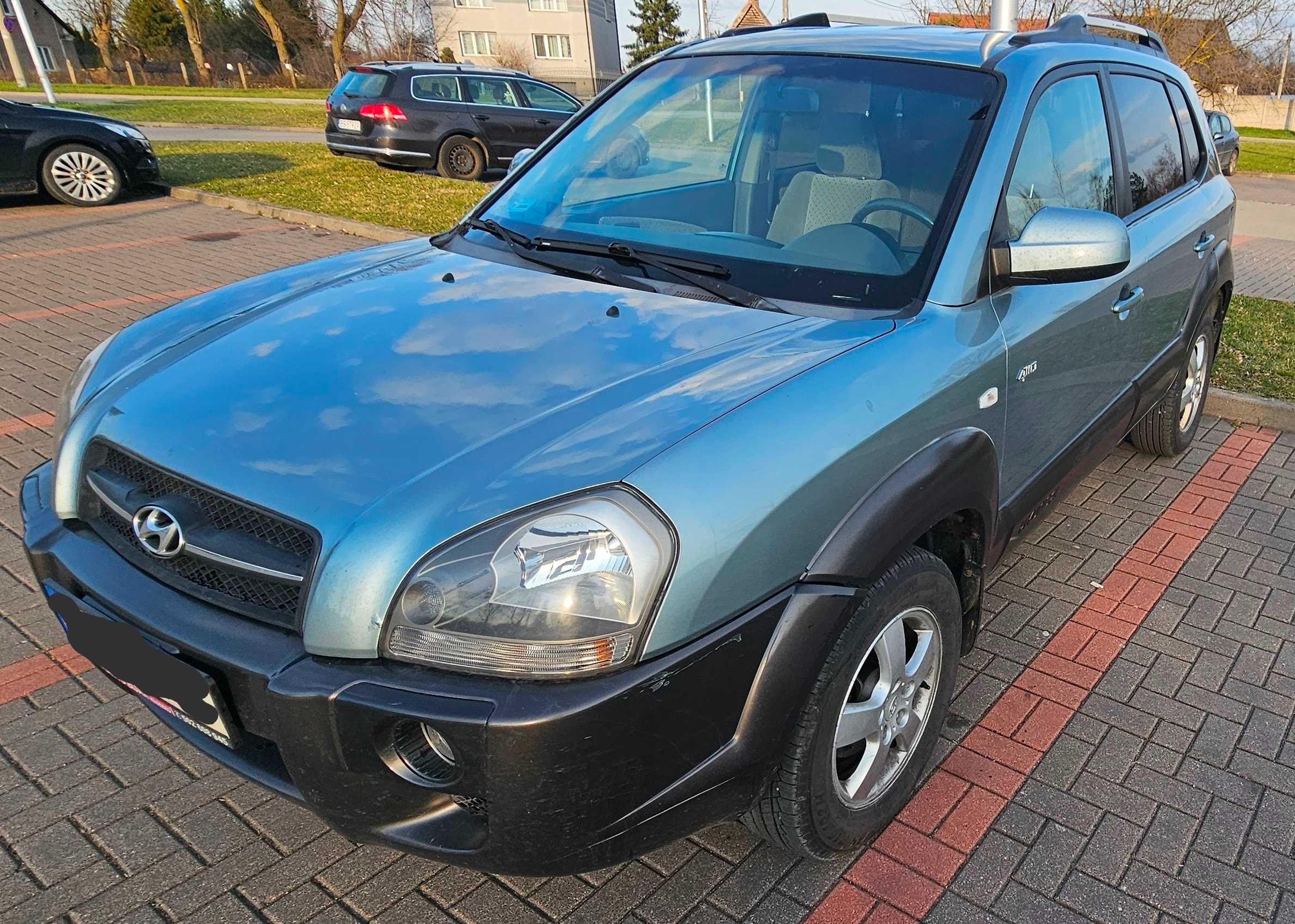 Hyundai Tucson 2005 benzyna 4x4 przyciemniane szyby hak