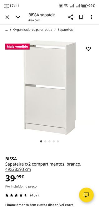 Sapateira BISSA IKEA