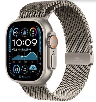 NOWY Apple Watch Ultra 2 49 mm GPS + Cellular, tytan- M
