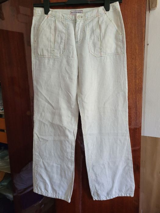 Продам лляні білі штани