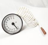 Termómetro Capilar analógico 52 mm até 120º sonda 110 cm (novos)