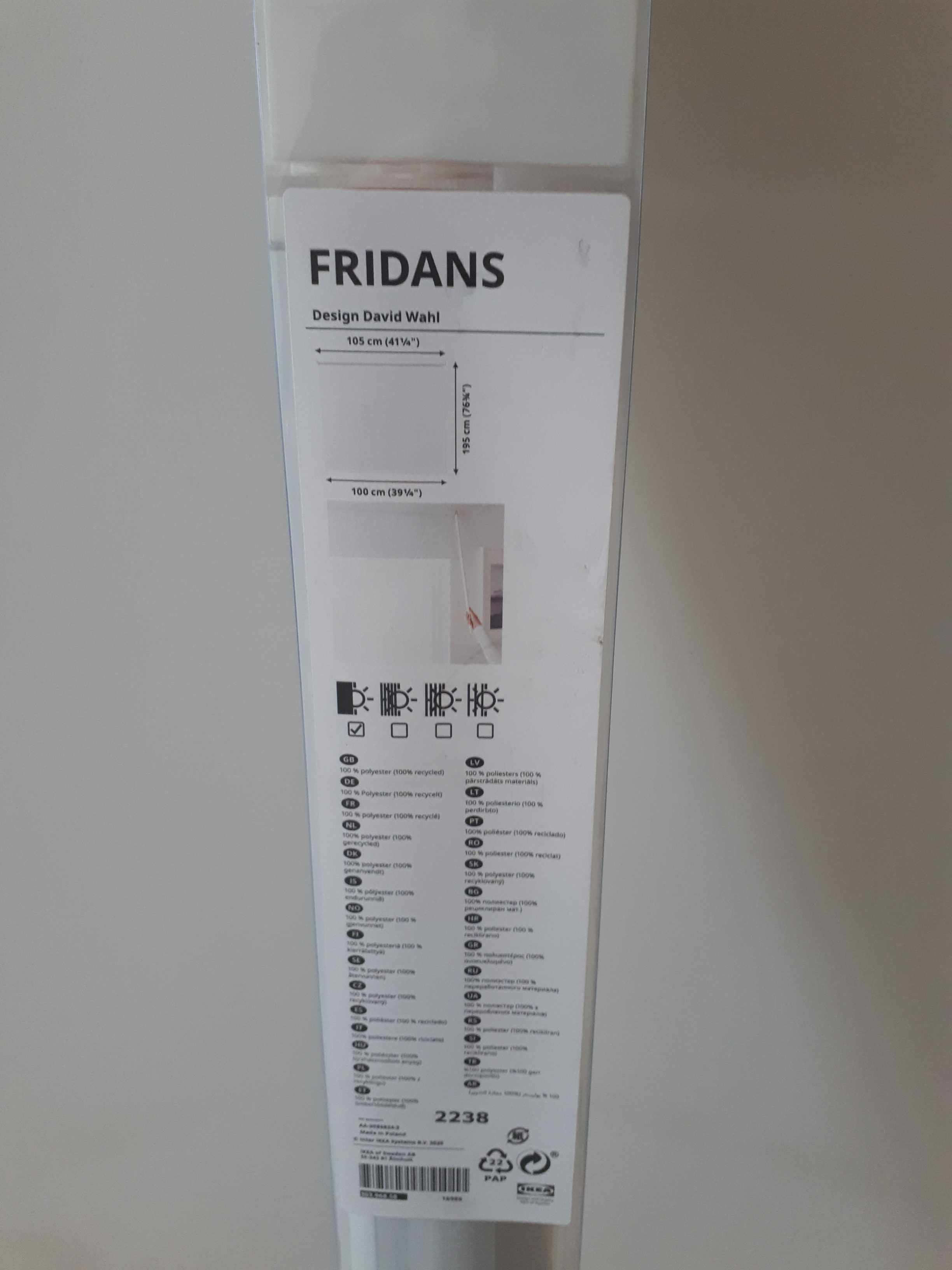 Roleta Ikea FRIDANS biała, 105cm