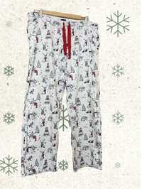 Spodnie pidżamowe pidżama świąteczne święta L/40
