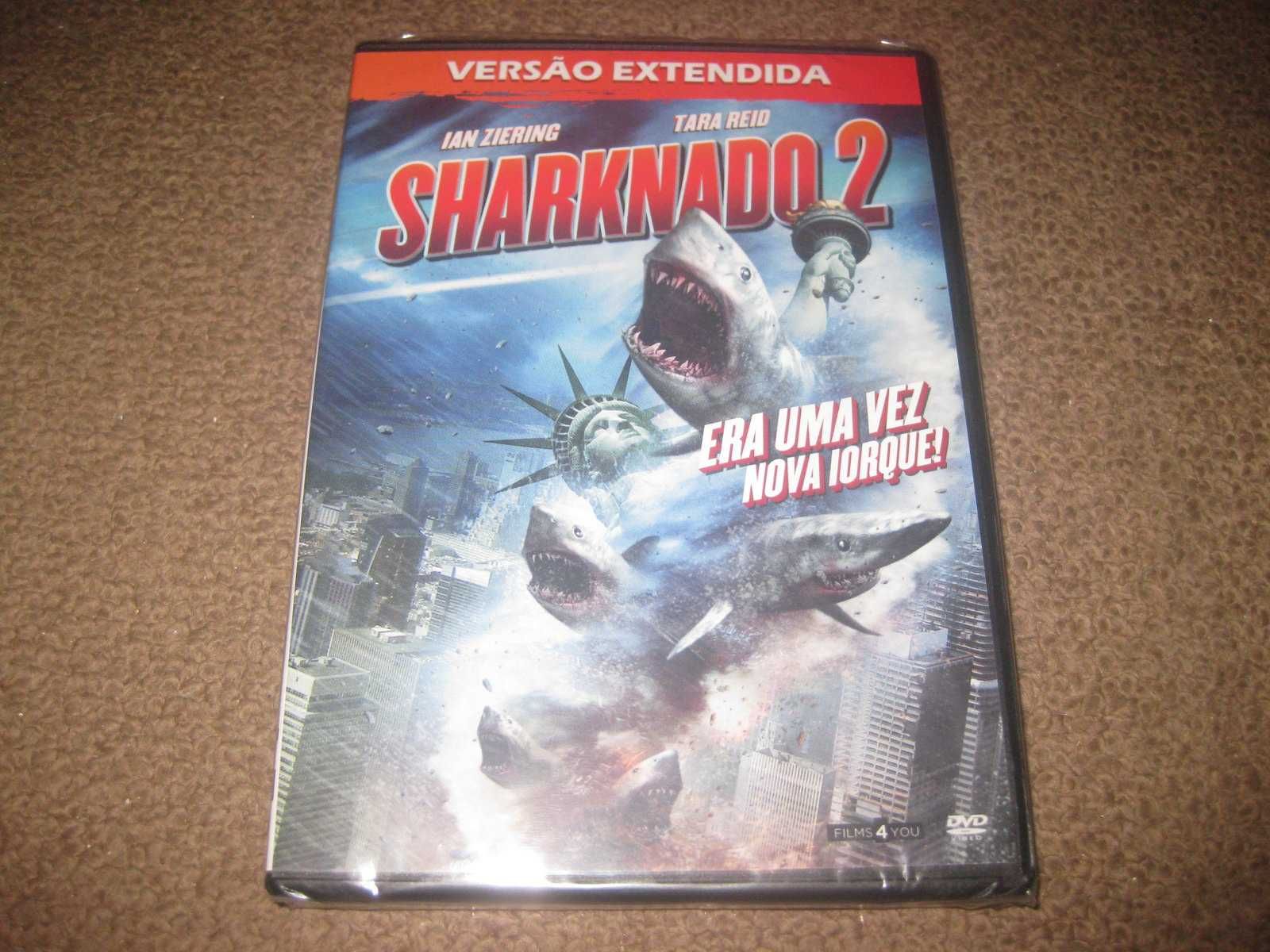 DVD "Sharknado 2" com Tara Reid/Selado