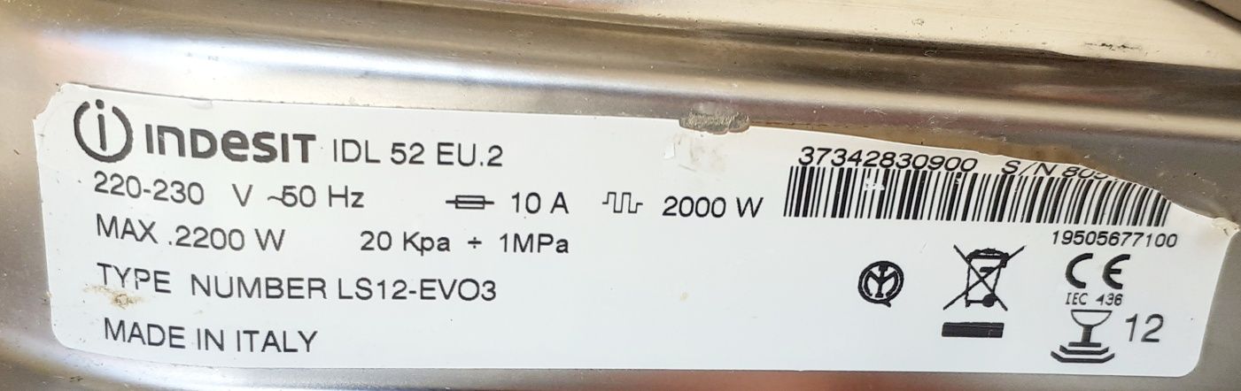 Indesit Idl 52  cestos da loiça