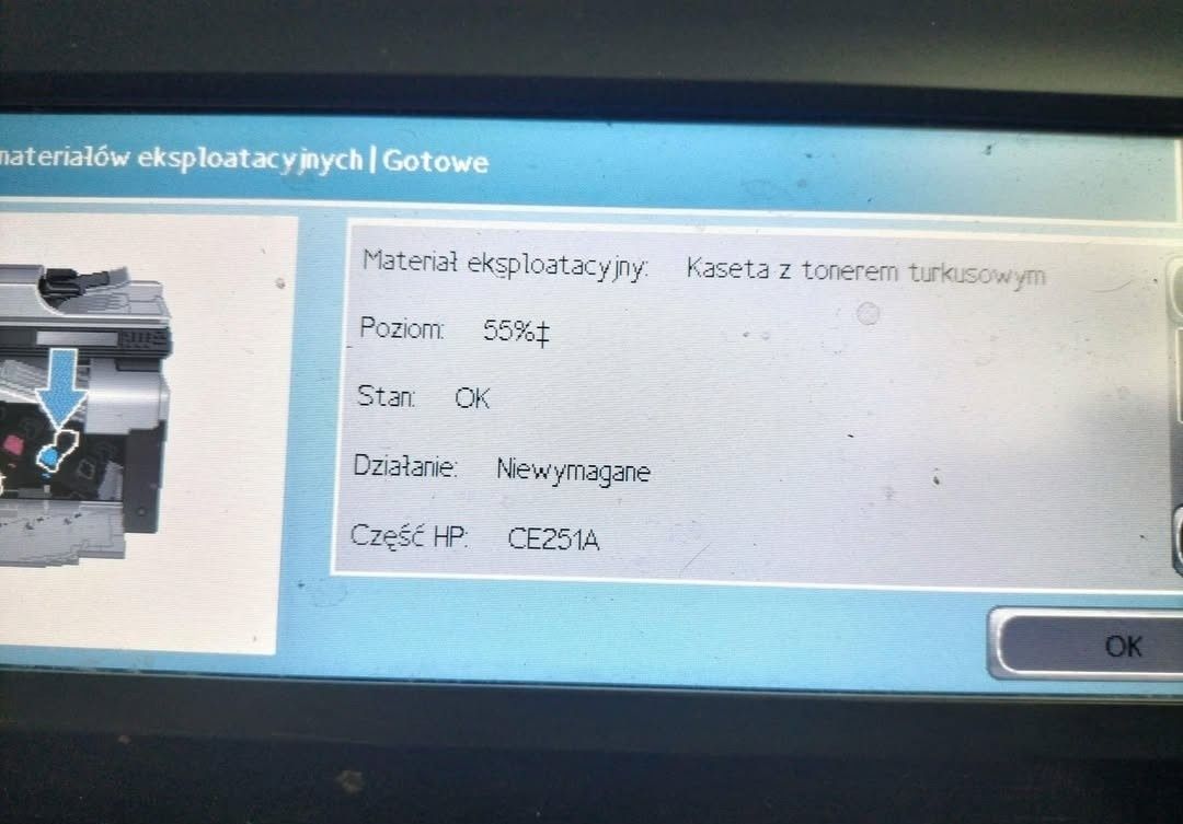 Komplet tonerów do HP color Laser Jet CM3530 CP3525