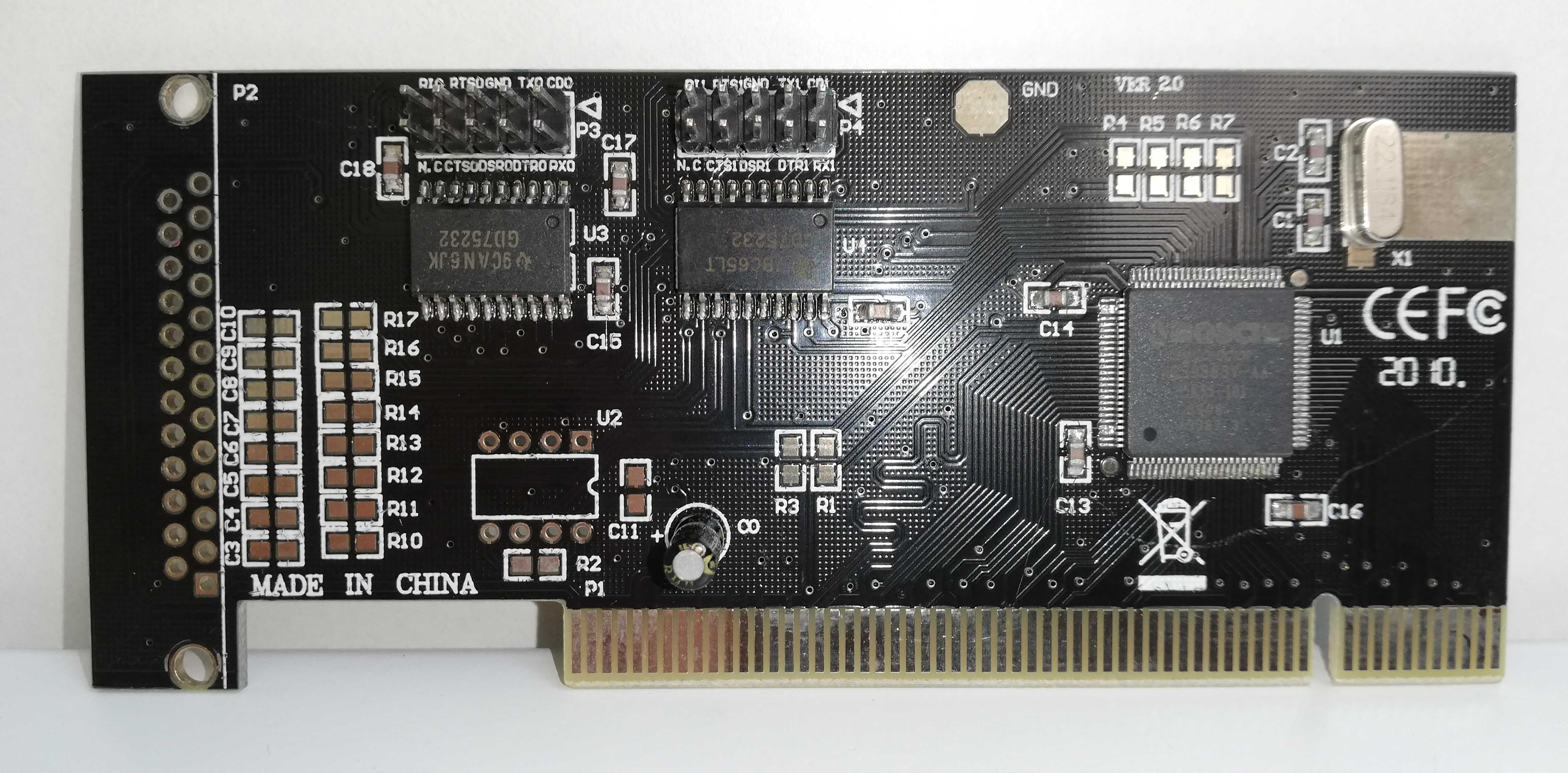 Контроллер COM LPT St-Lab PCI-2 чип MOSCHIP MCS9865V-AA новый