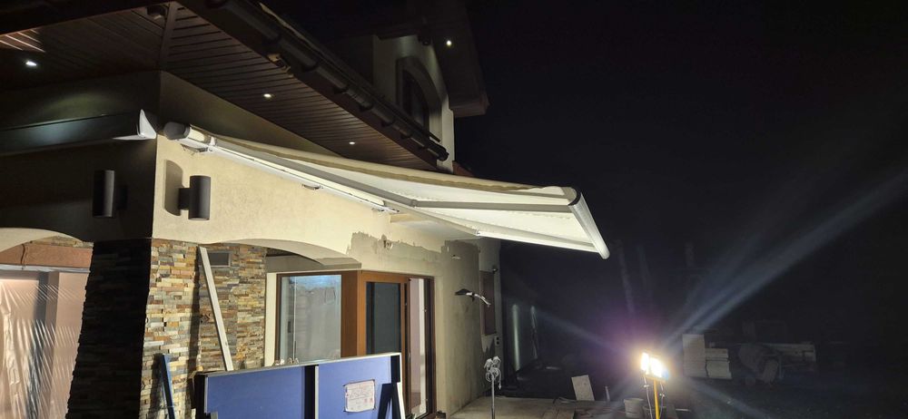 markiza automatyczna w kasecie  5x 3,5  biała