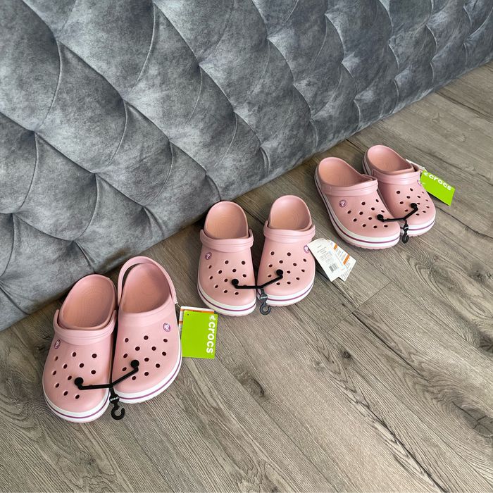 Оригінал Crocs Crocband pink.Жіночі крокси Нові, 26-27 см устілка