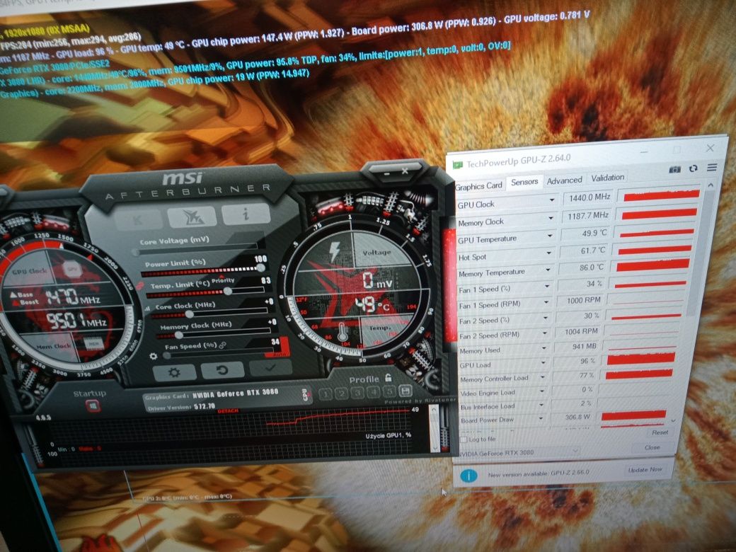 Rtx 3080 msi AIO  sea hawk CHODZENIE CIECZĄ !!!