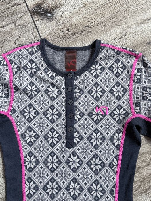 Damska bluzka termoaktywna KARI TRAA 100% Merino Wool S Stan Perfekt