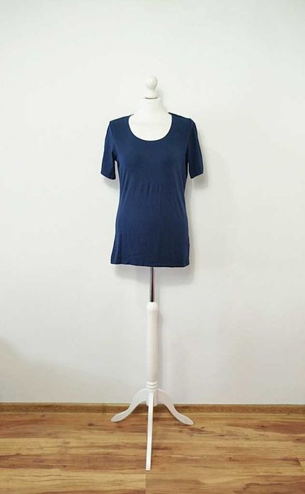 Karstadt granatowy tshirt basic