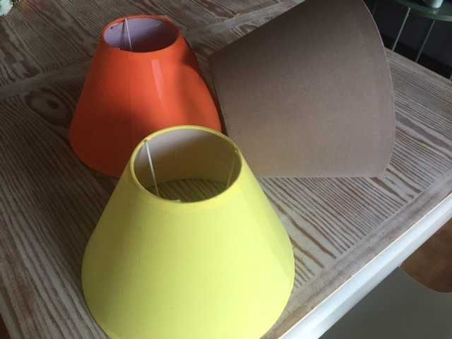 3 Abajours em tecido, novos