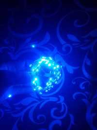 Продам новорічну світодіодну гірлянду синього кольору 10м