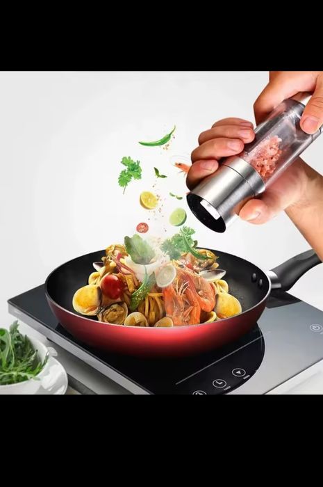 Млинок для солі та перцю та спецій 2в1 нержавіюча сталь