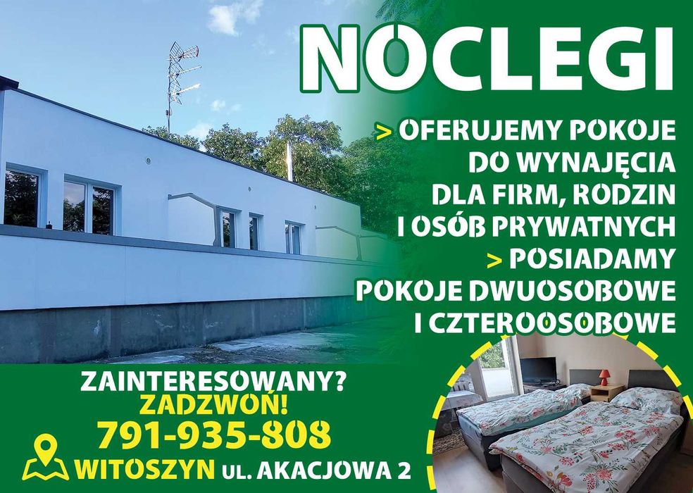 Noclegi, pokoje do wynajęcia - Witoszyn, Wymiarki, Iłowa