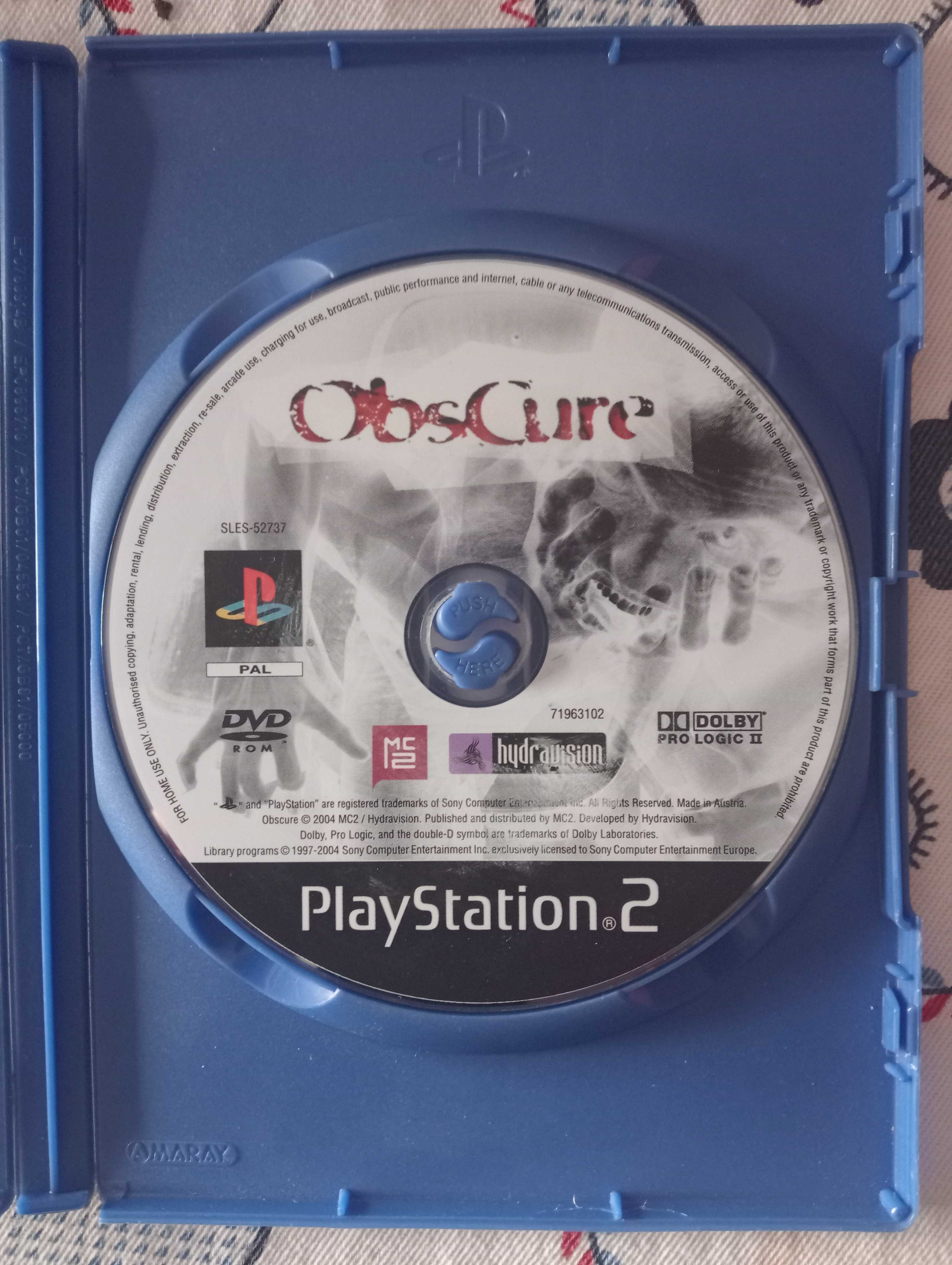Jogo Obscure PS2 (Caixa e Disco) Raro em Bom Estado