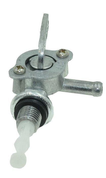 Кран топливный двигателя генератора 168F вых лево резьба 10 мм, gen007