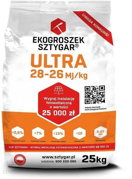 Ekogroszek Sztygar Ultra max 28MJ Hit cenowy!!!