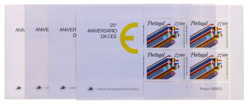100 Blocos CTT 25 aniversário da CEE