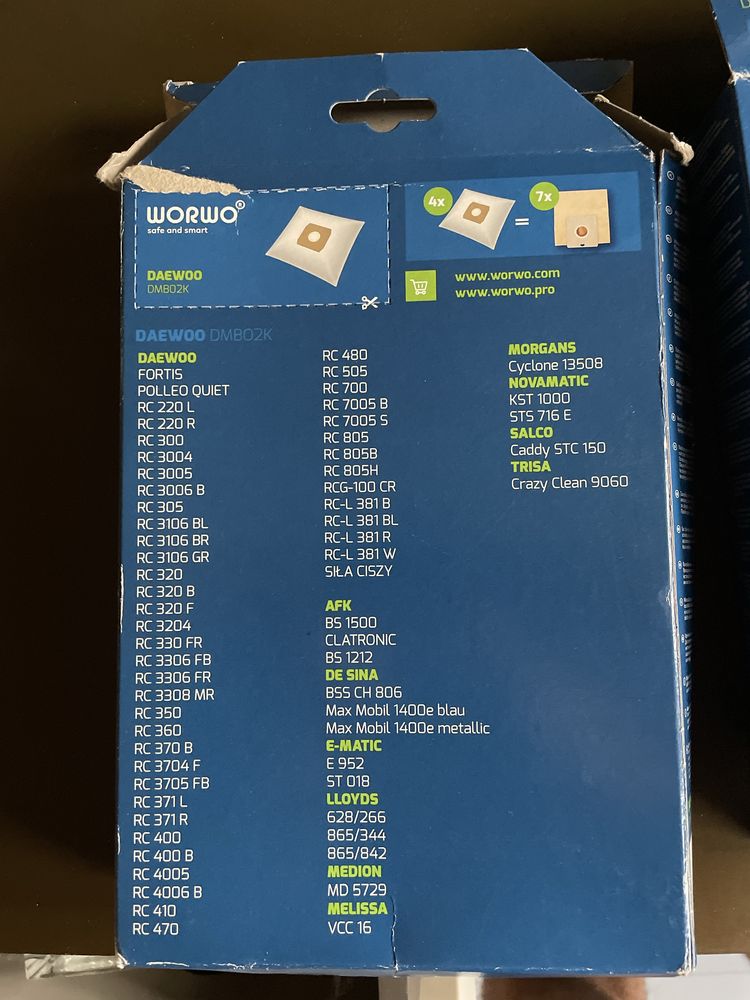Daewoo DMBO2K filtr odkurzana 3 opak
