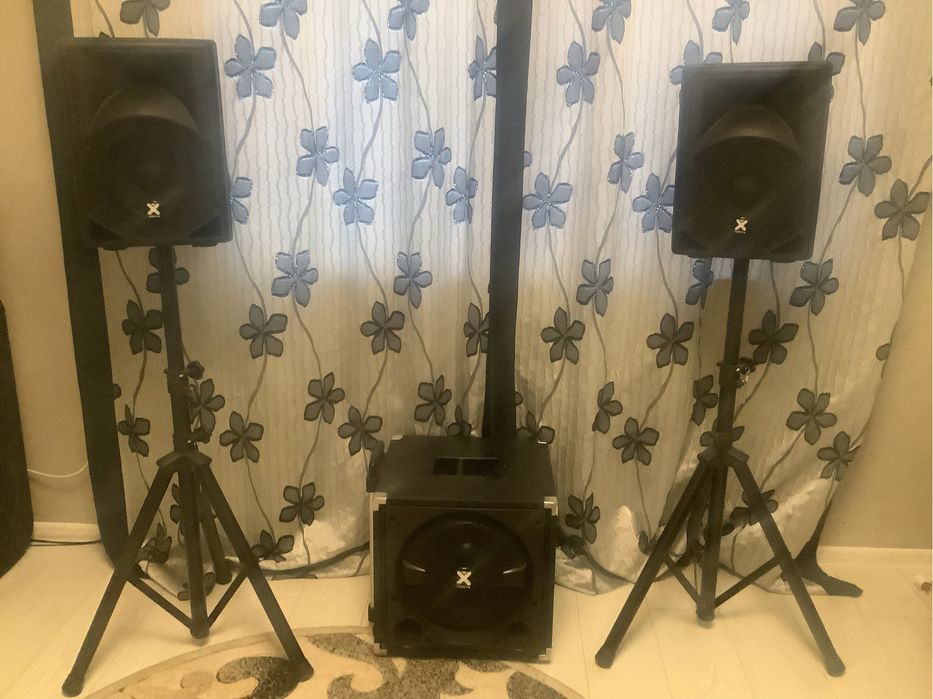 Апаратура студійна. Сабуфер та два сателіта. Потужність паспортна.